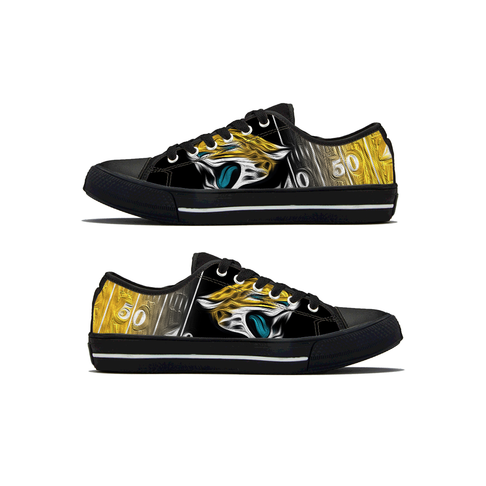 Men's Jacksonville Jaguars Low Top Canvas Sneakers 003